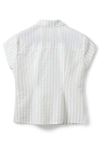 Lilyansw Striped Slim Fit Shir Off White / Black Stripe - S262285 Thumbnail
