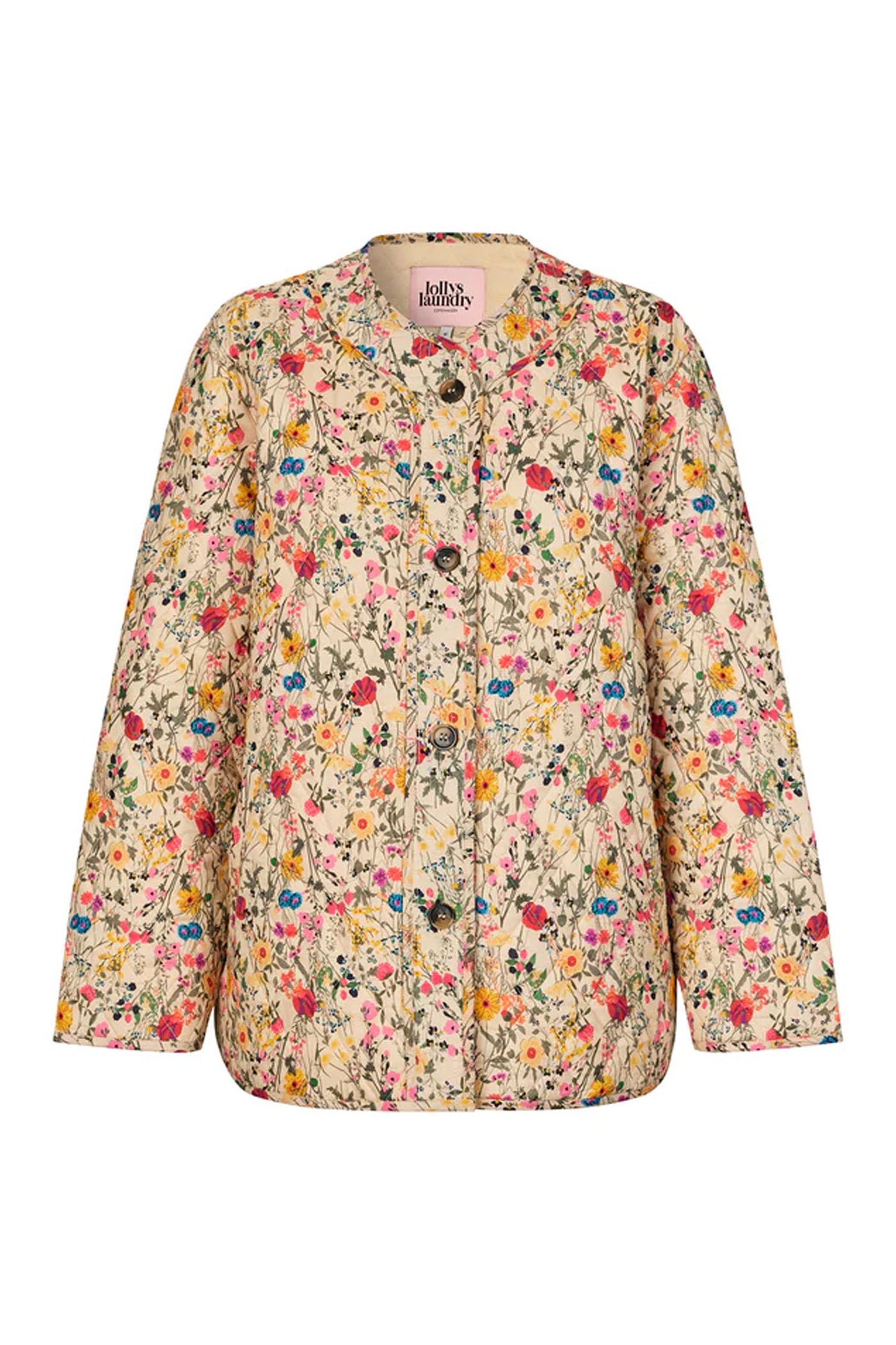 Lilyll Quilted Jacket Ls Flower Print - 26241-6001