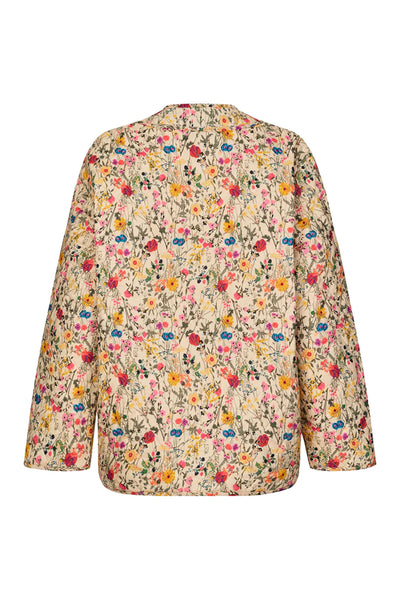Lilyll Quilted Jacket Ls Flower Print - 26241-6001 Thumbnail