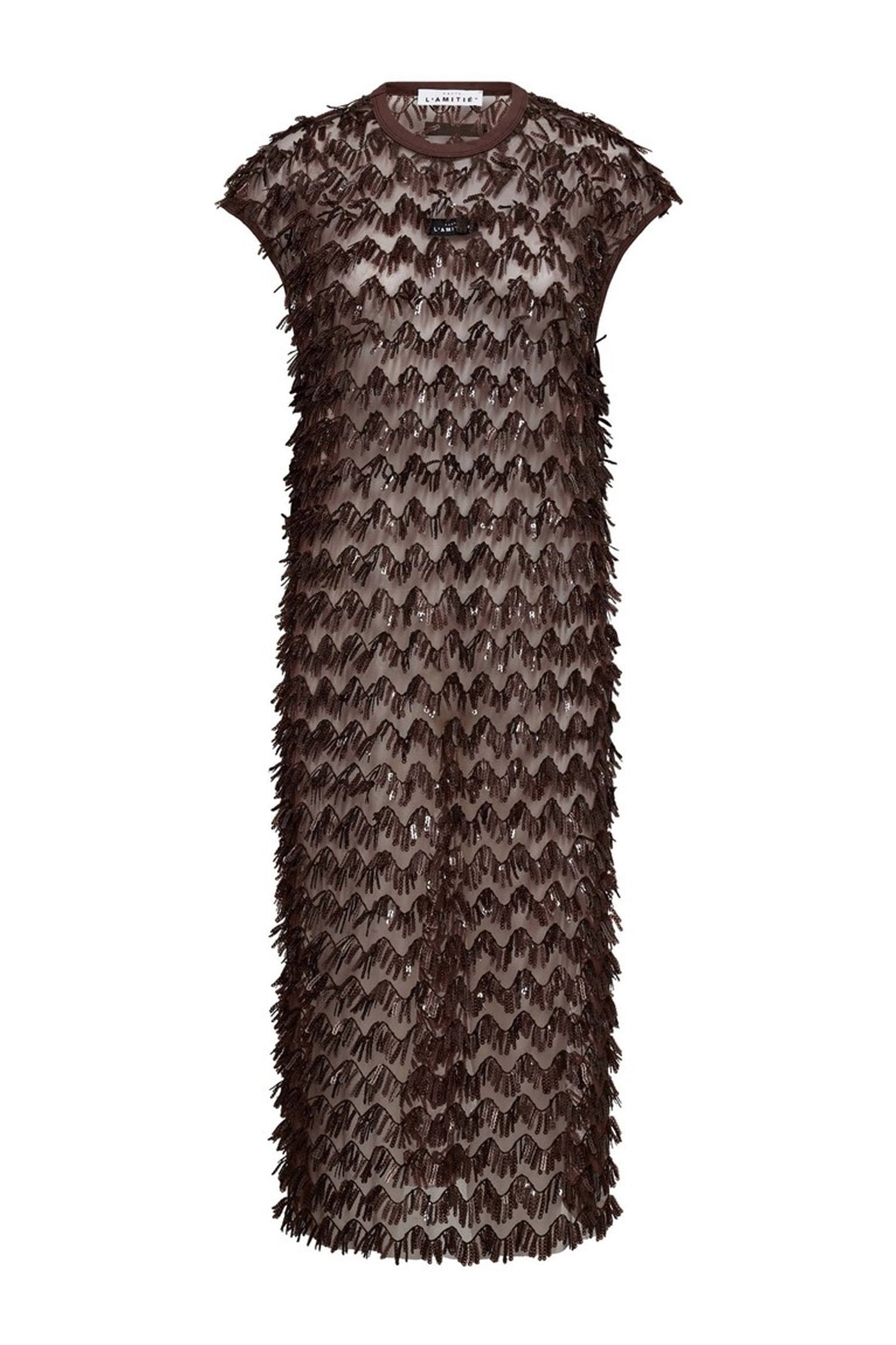 Limone Dress Mocca - HL10628