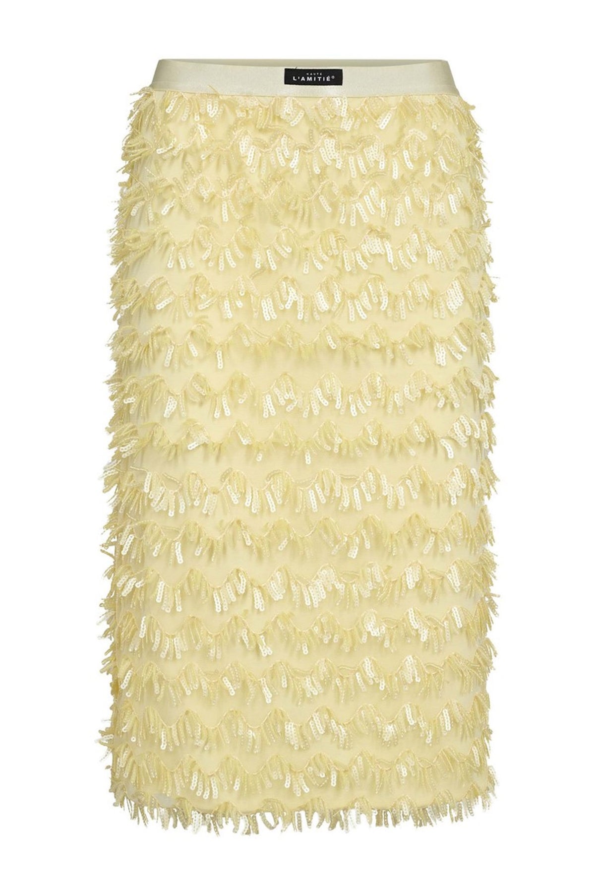 Limone Pencil Skirt PALE YELLOW - HL10602