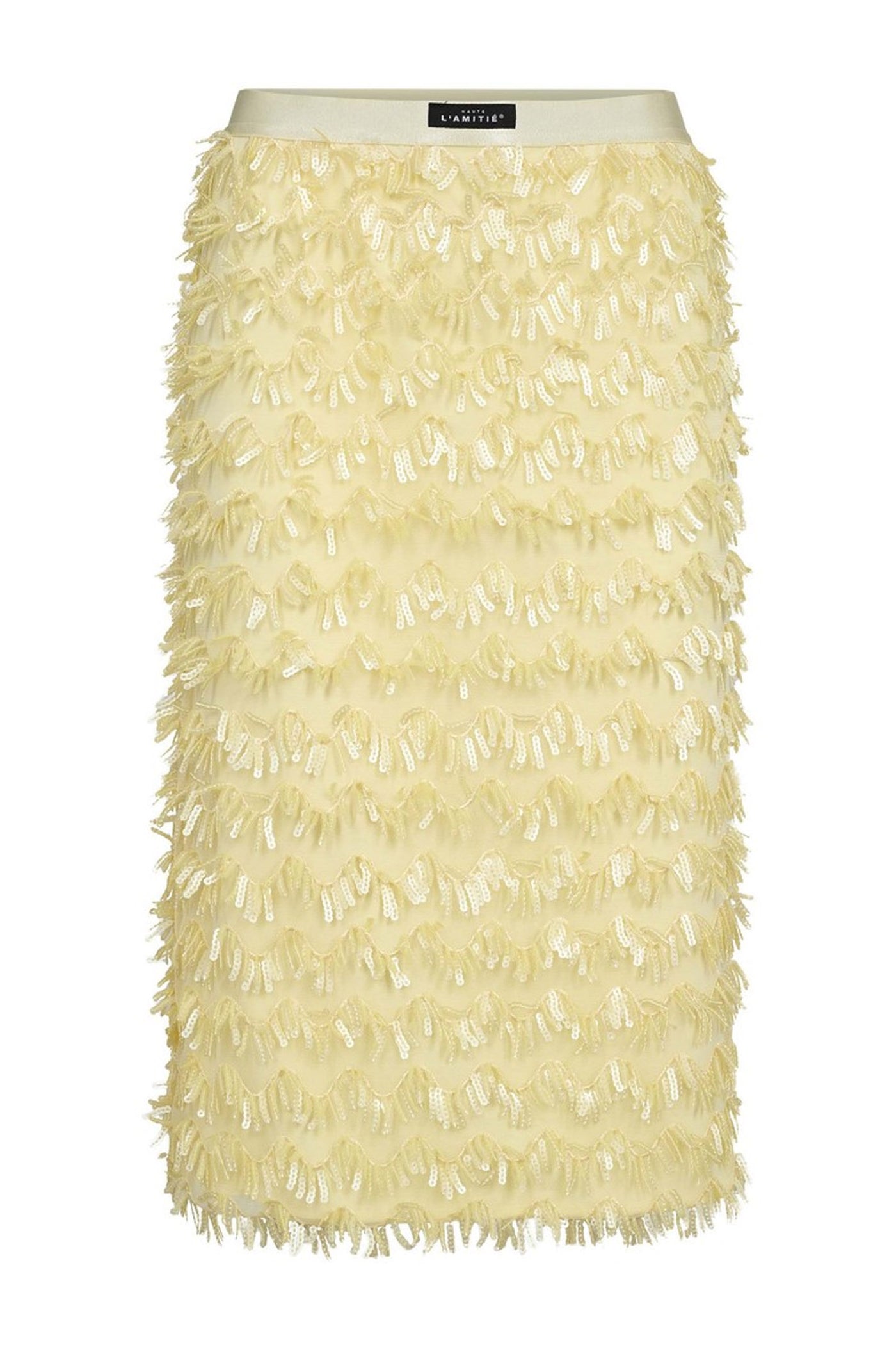 Limone Pencil Skirt PALE YELLOW - HL10602