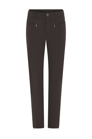 Lina 7/8 w. zip 598-Brown - 6841/420