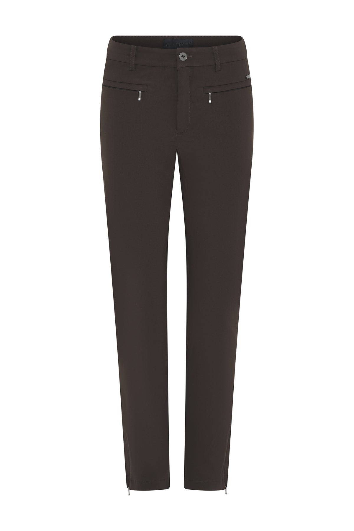 Lina 7/8 w. zip 598-Brown - 6841/420