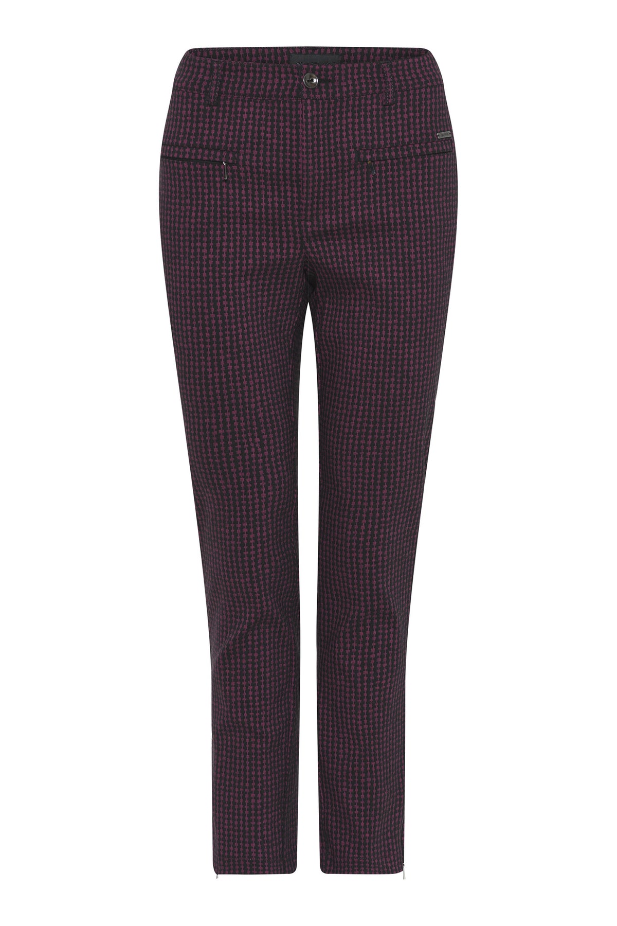 Lina 7/8 w. zip Jacquard 2549-Square - 6841/4209