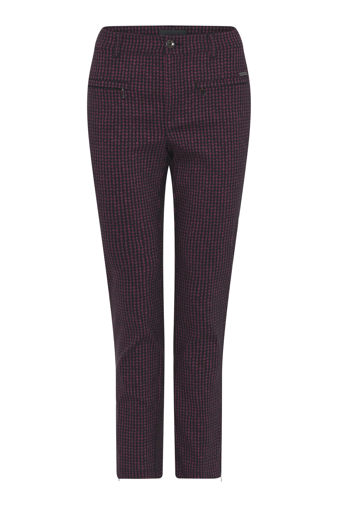 Lina 7/8 w. zip Jacquard 2549-Square - 6841/4209