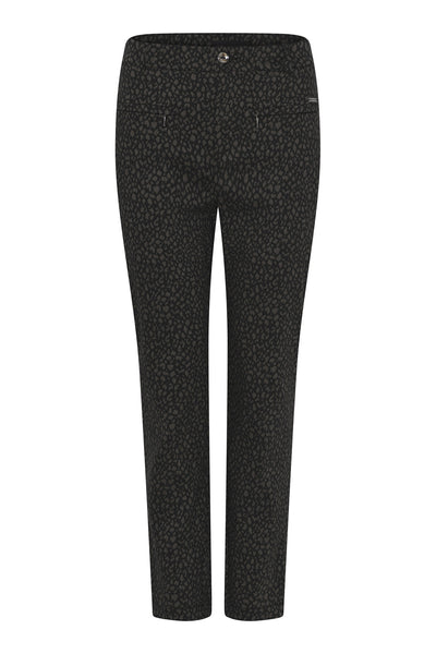 Lina 7/8 w. zip Jacquard 5429-Stone - 6841/4209 Thumbnail