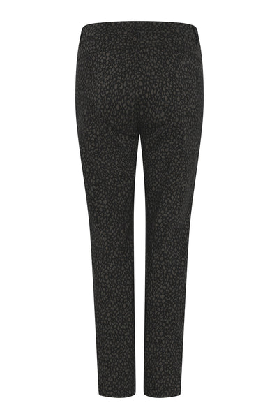 Lina 7/8 w. zip Jacquard 5429-Stone - 6841/4209 Thumbnail