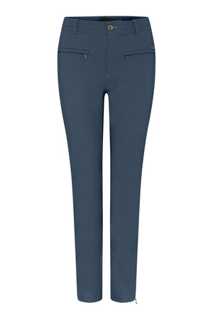 Lina 7/8 w. zip Summer Blue - 6841/420