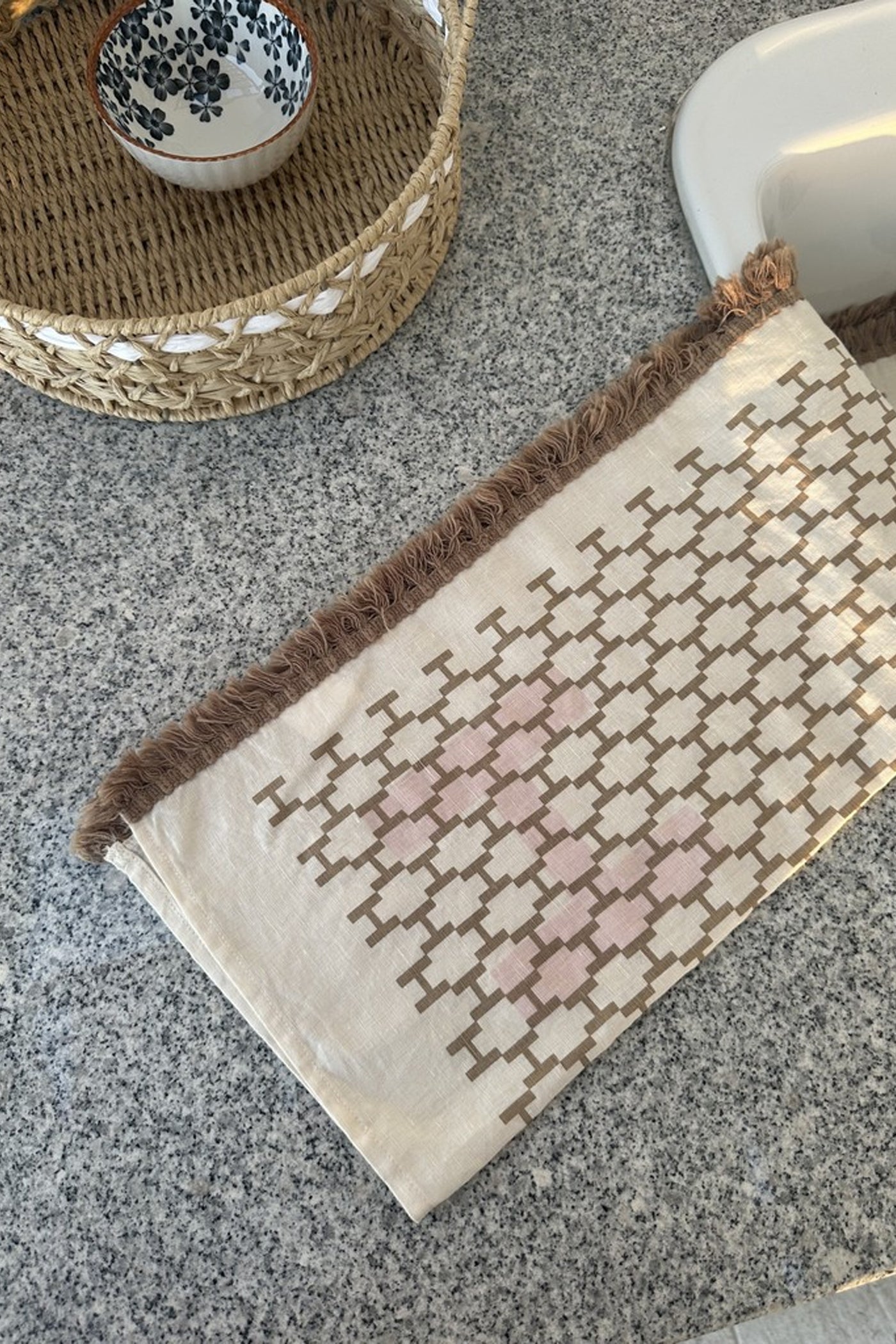 Linnen towel 6505 Beige Travertine - 2510430249