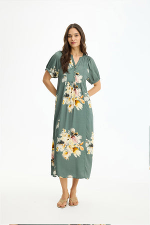 Linse dress DUSTY GREEN - 17208