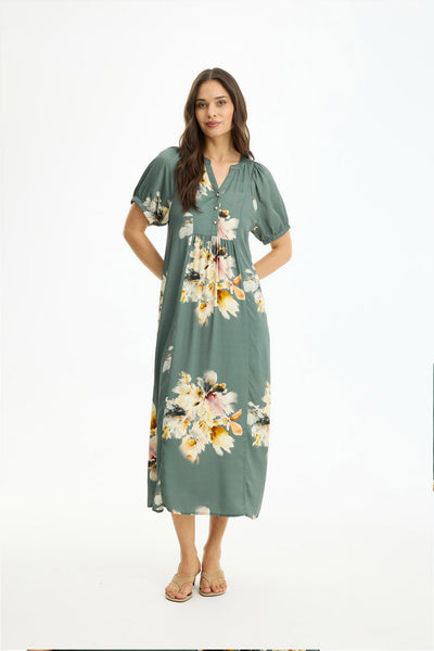 Linse dress DUSTY GREEN - 17208 Thumbnail
