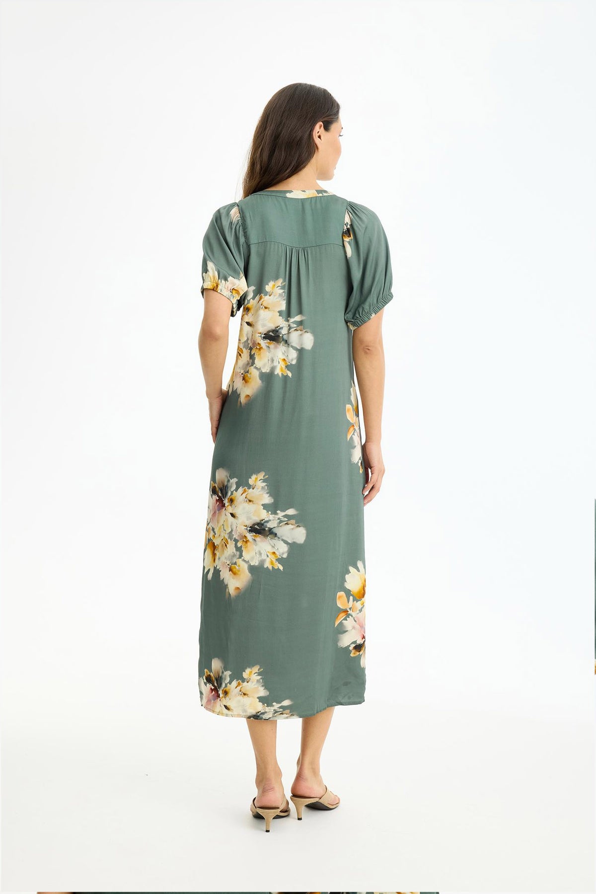 Linse dress DUSTY GREEN - 17208