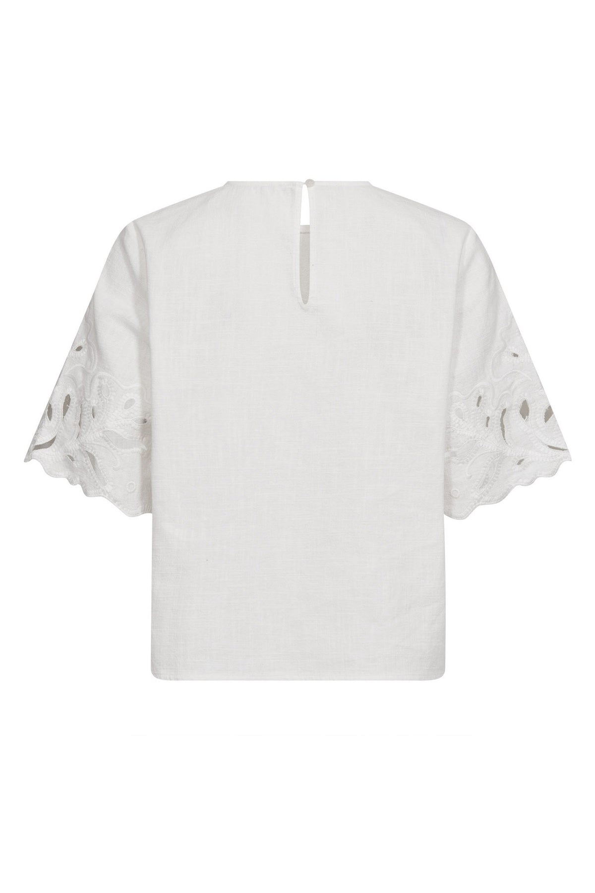 LitaCC Linen Emb SS Blouse 4000-White - 45157