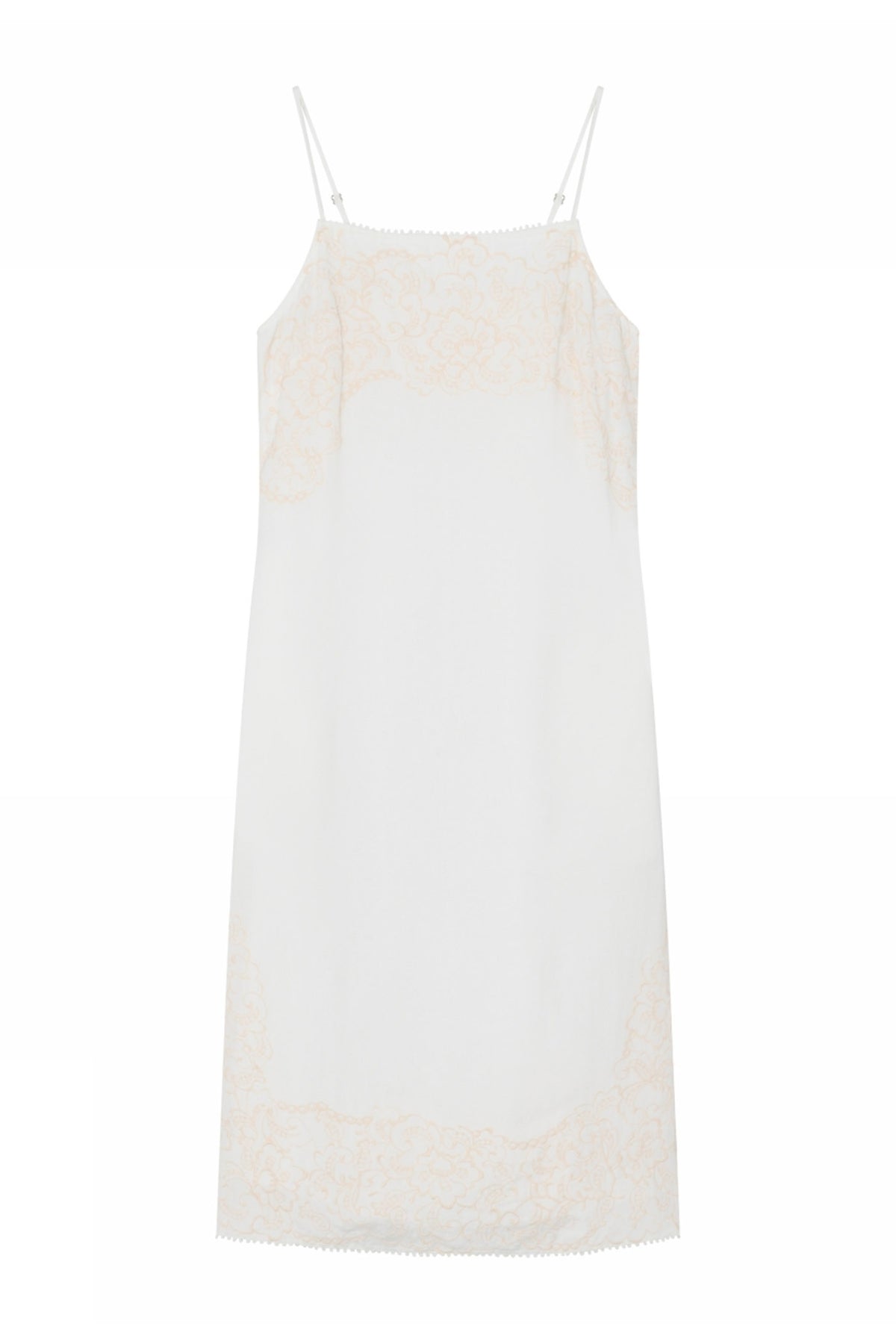 Loni, knee strap dress 1010-Off White - 61515/7576