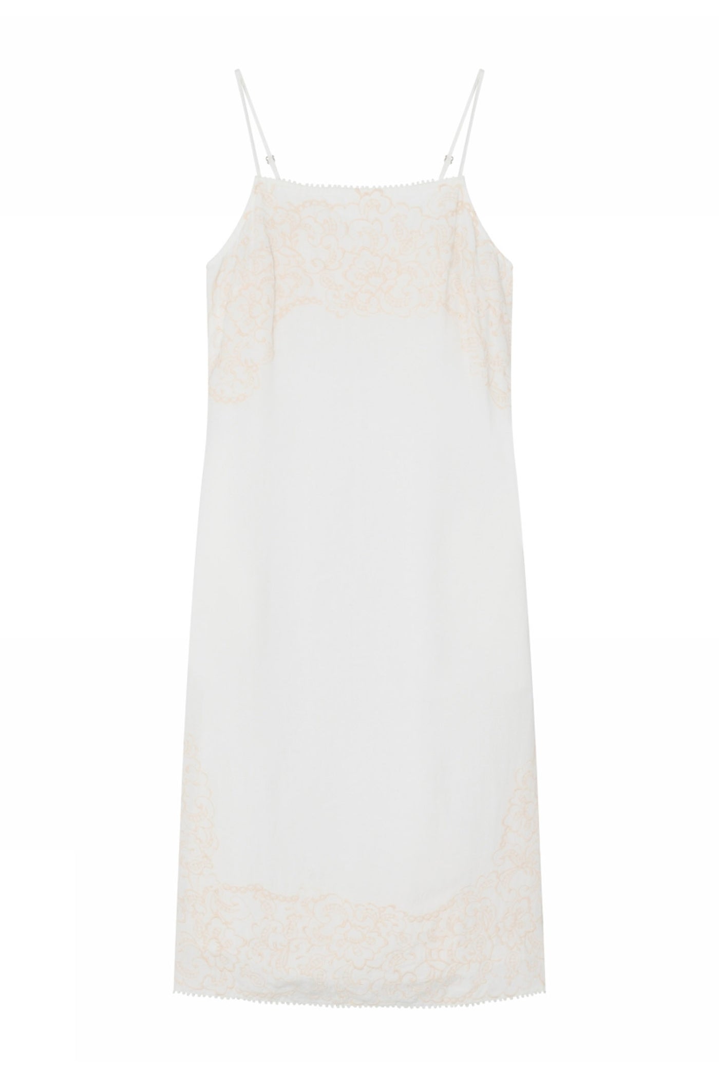 Loni, knee strap dress 1010-Off White - 61515/7576