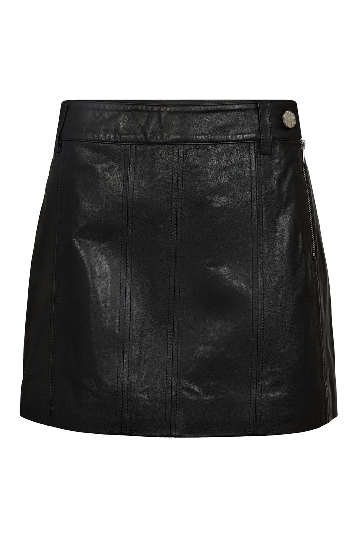 Loreen Leather Skirt Black - HL10443