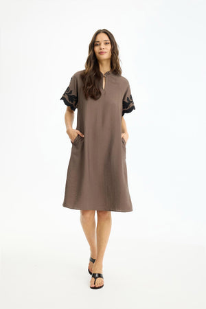 Lori dress Brown - 17227