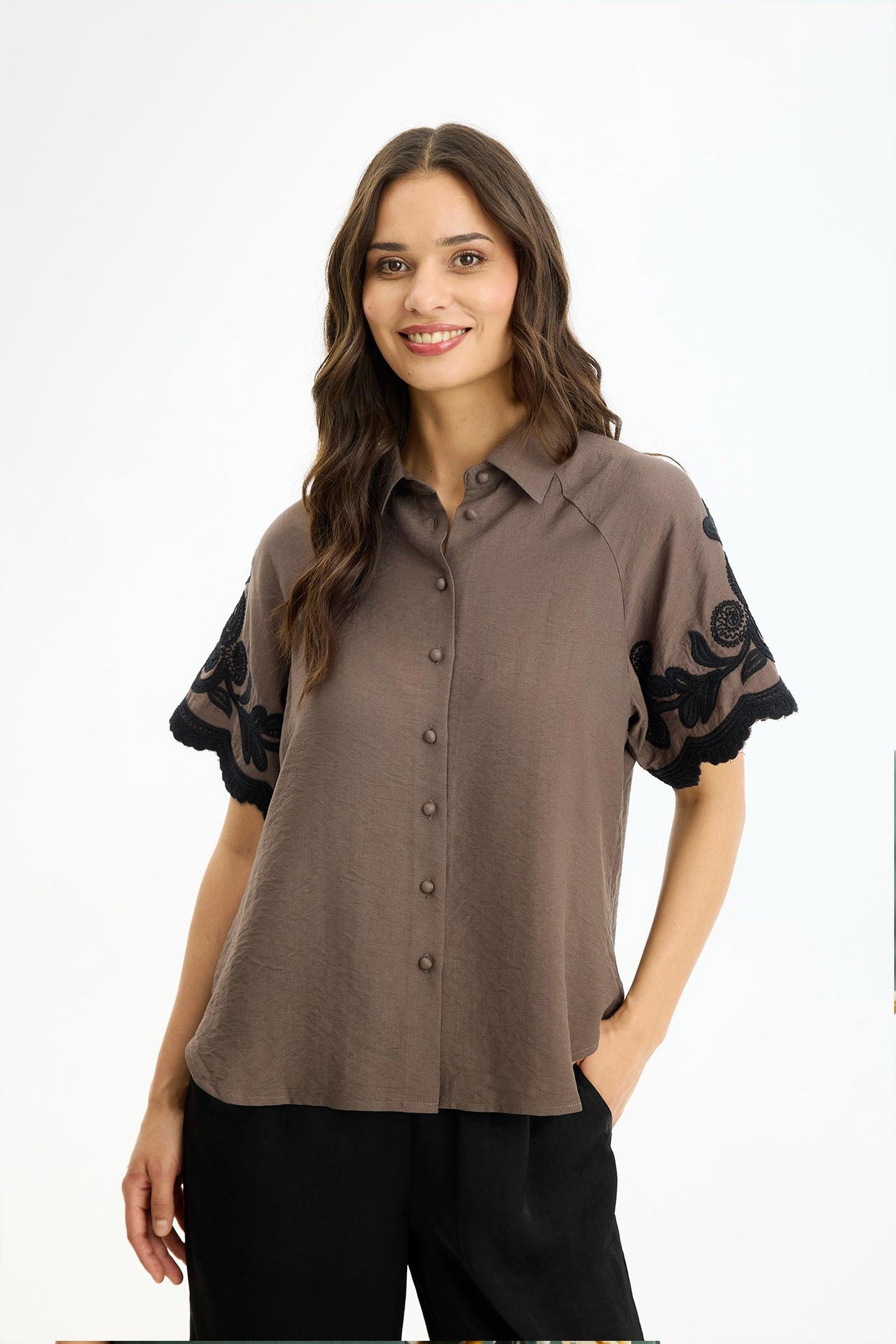 Lori shirt Brown - 17226
