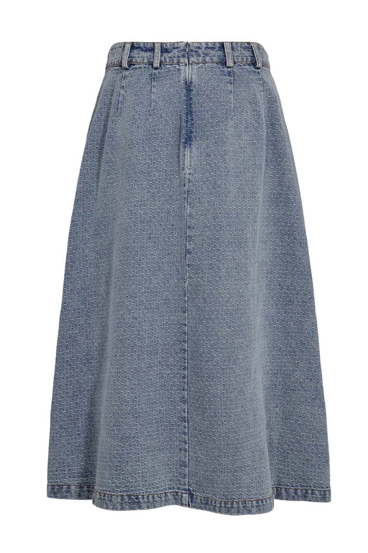 LovaCC Anya Pleat Skirt 552-Denim blue - 44028