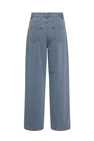 LovaCC Denim Belt Pant 552-Denim blue - 41090 Thumbnail