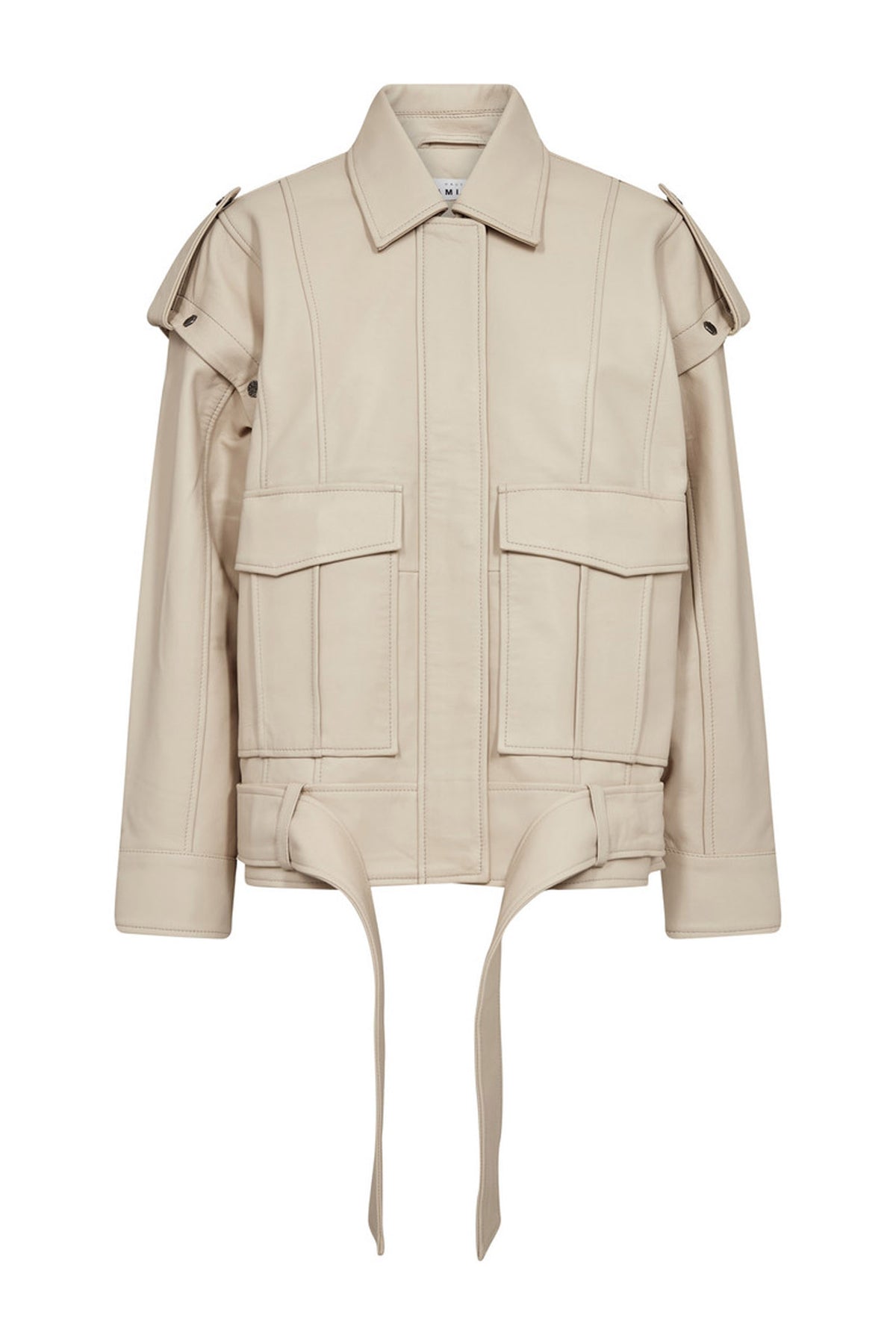 Luba Leather Jacket Pearl - HL10473