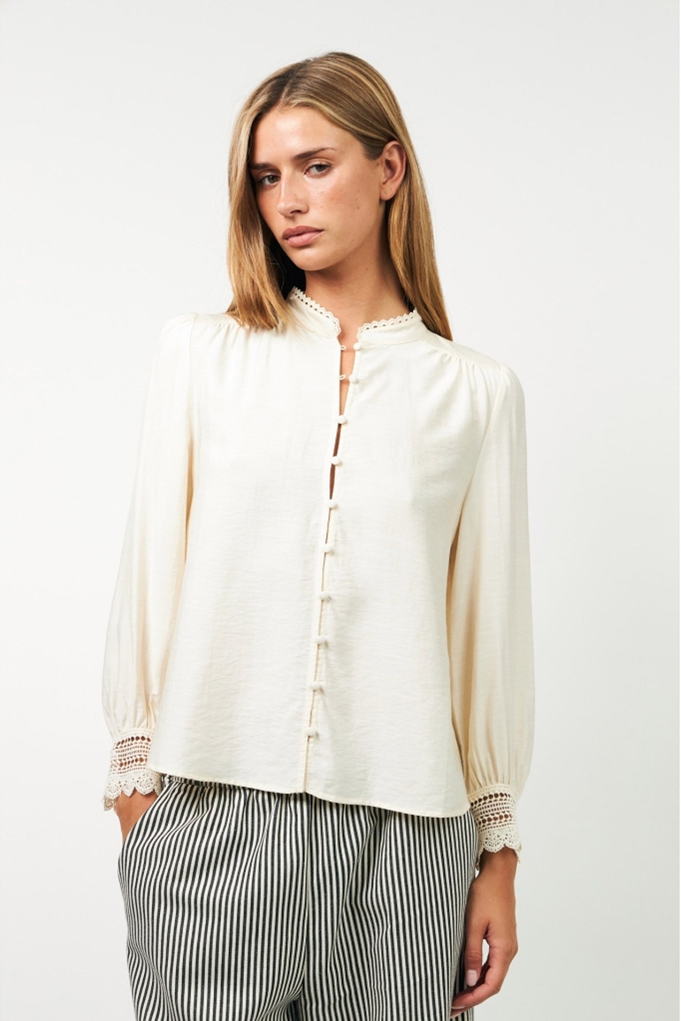 LuceLL Shirt LS 02 Creme - 25531-1007
