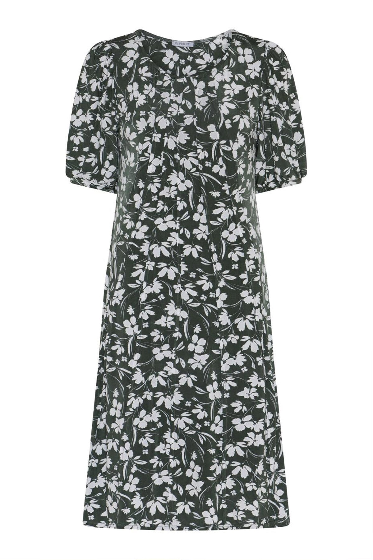 Lucette dress 1/2 sleeves Green - 17008