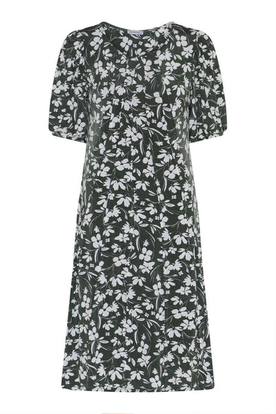 Lucette dress 1/2 sleeves Green - 17008 Thumbnail