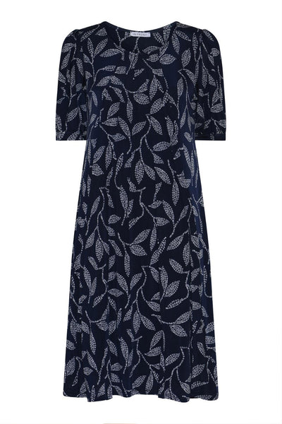 Lucette dress 1/2 sleeves Navy - 16996 Thumbnail