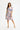 Lucette dress 1/2 sleeves Rose - 17179