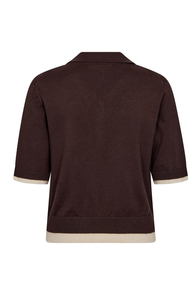 LueCC Crop Cardigan 145-Dark Brown - 42019 Thumbnail
