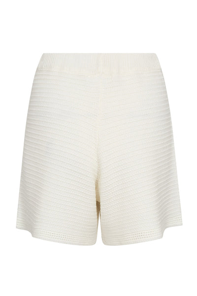 LueCC Knit Shorts 11-Off white - 41185 Thumbnail
