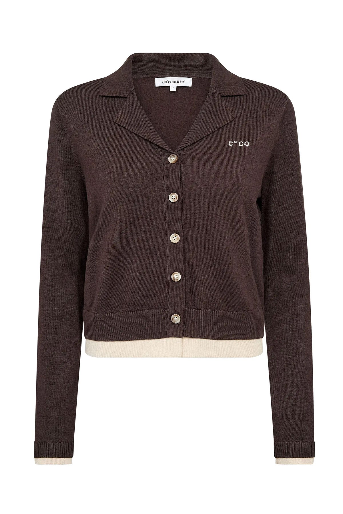 LueCC LS Cardigan 20003-Dark Brown - 500215