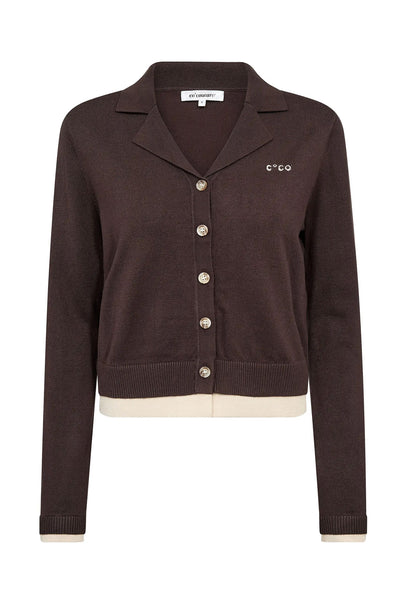 LueCC LS Cardigan 20003-Dark Brown - 500215 Thumbnail