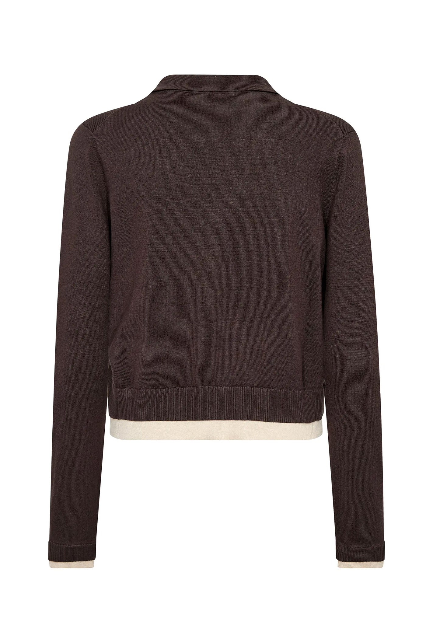 LueCC LS Cardigan 20003-Dark Brown - 500215