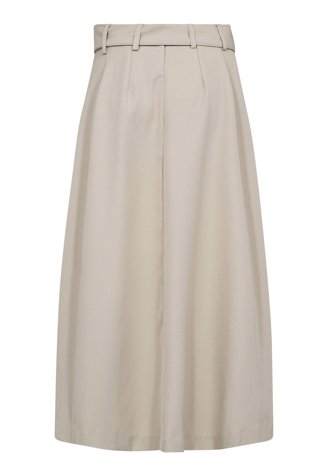 LunaCC Belt Pleat Skirt 2006-Taupe - 44013