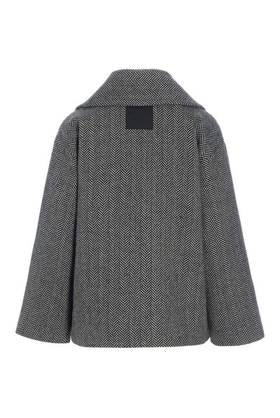 Nishin dobbeltradet jakke Herringbone - 267-2496-5978 Thumbnail