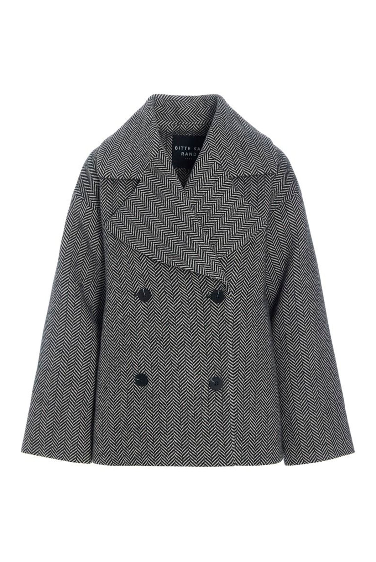 Nishin dobbeltradet jakke Herringbone - 267-2496-5978