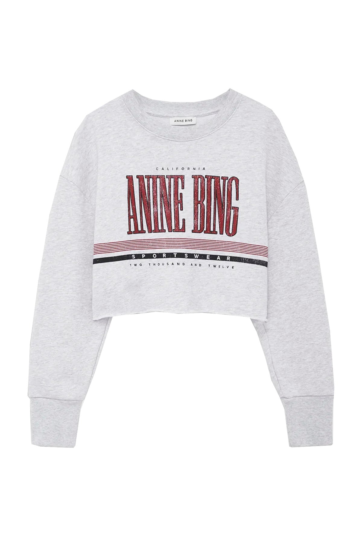 Sporty Cropped Heather Grey - A-23-13089
