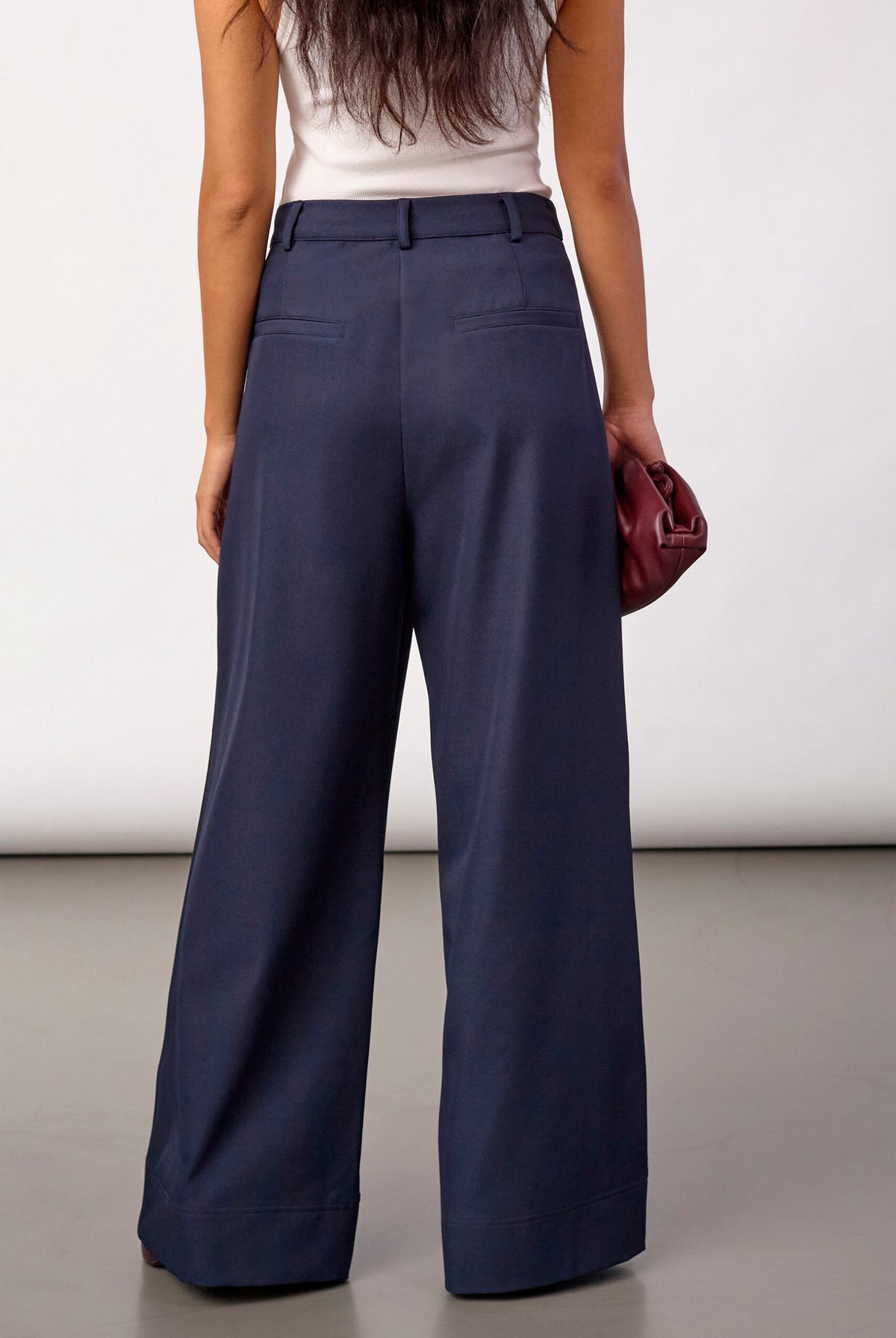 LunaCC Pleat Pant 40007-Navy - 500391
