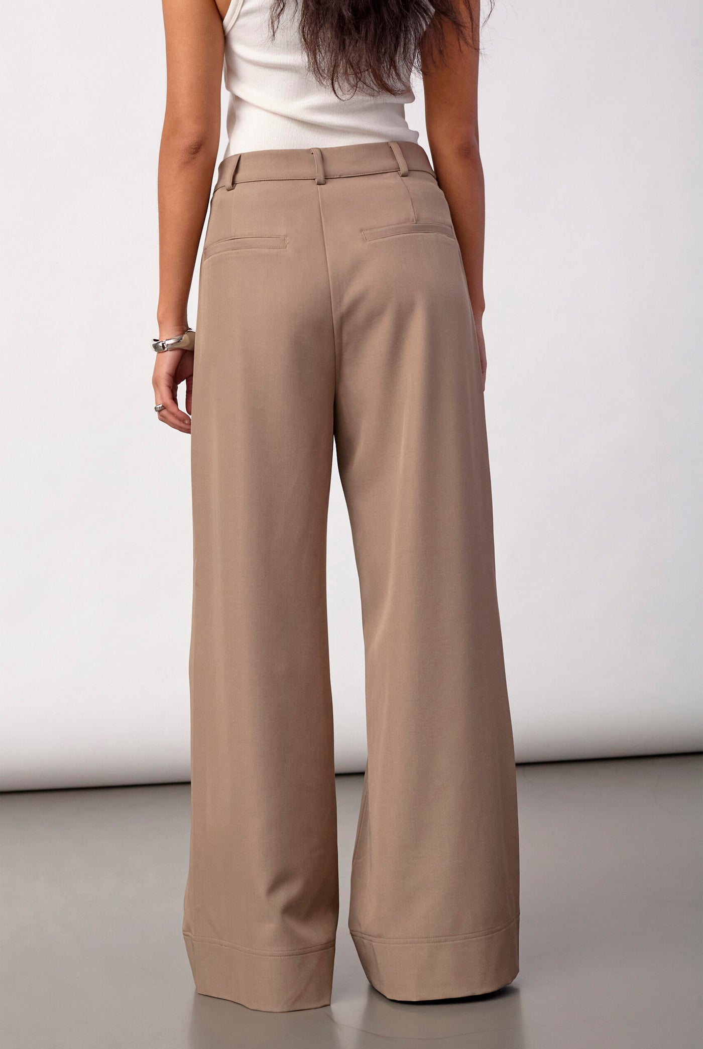LunaCC Pleat Pant 20018-Taupe - 500391