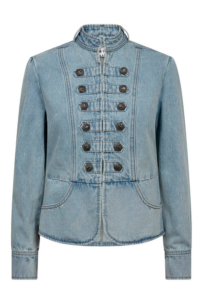 Bleached Denim Uniform Jacket Bleached Denim - HL11011 Thumbnail