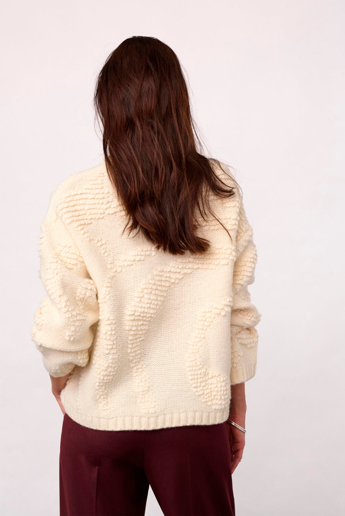 FabiaCC O-Neck Knit 10002-Off-White - 500335