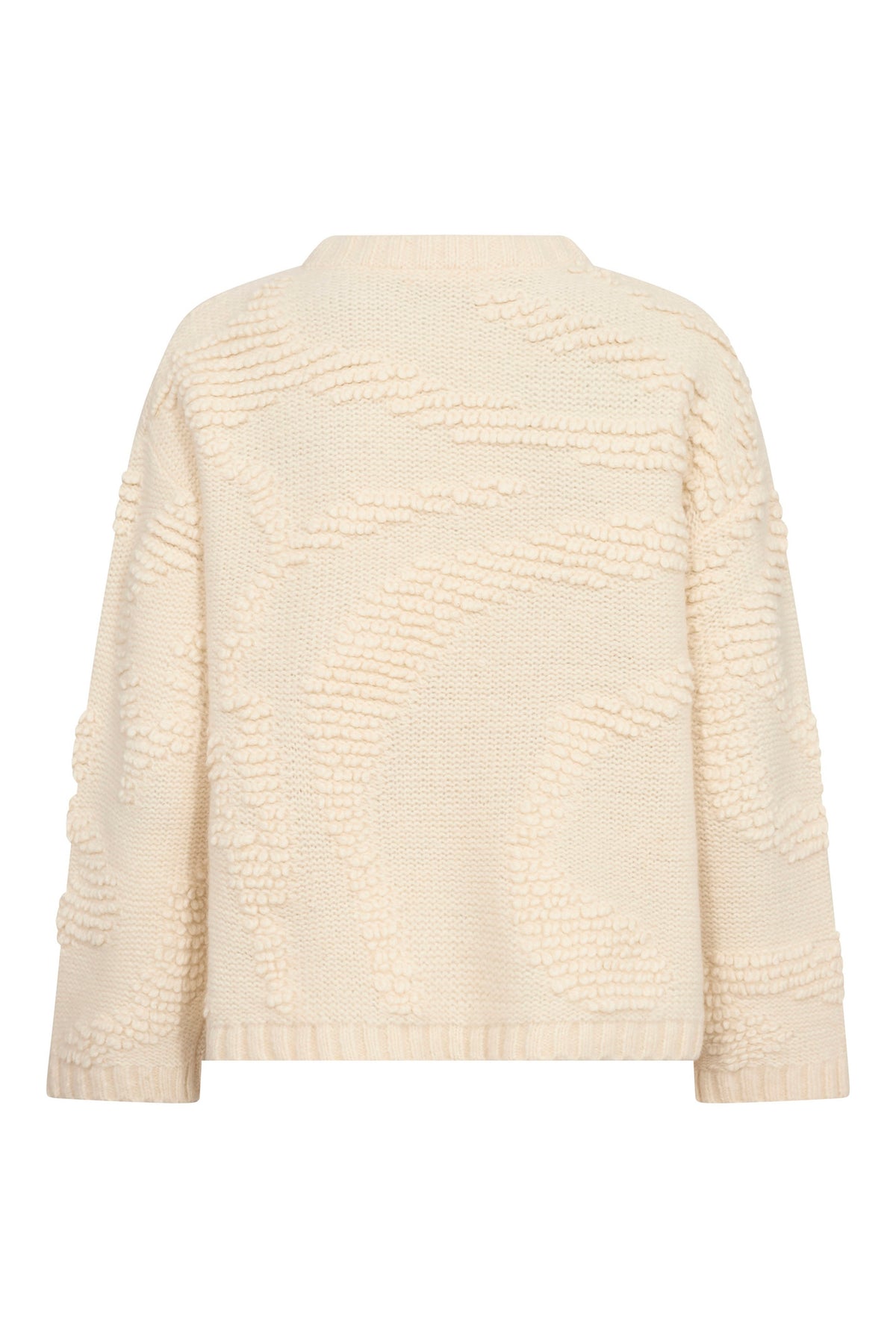 FabiaCC O-Neck Knit 10002-Off-White - 500335