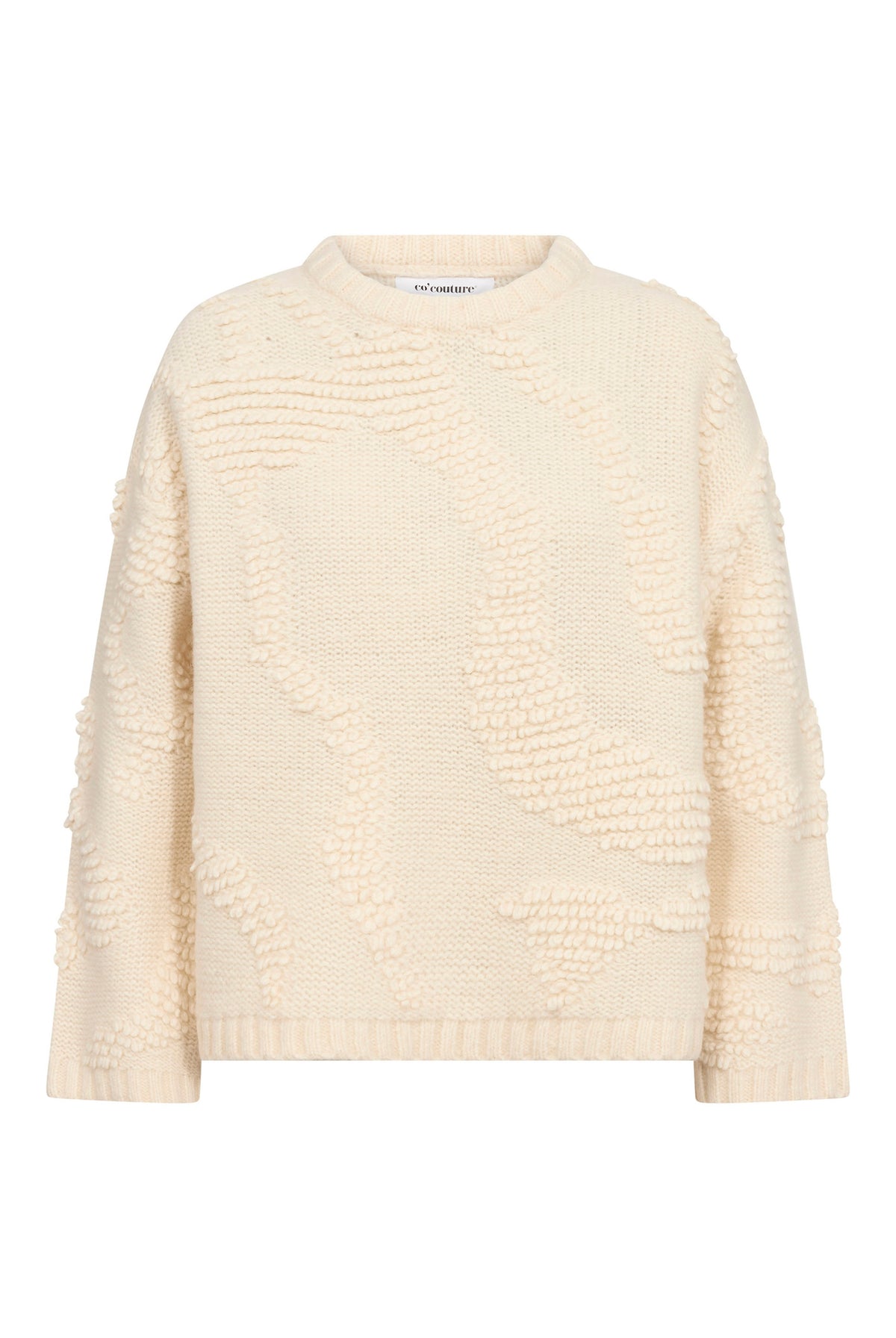 FabiaCC O-Neck Knit 10002-Off-White - 500335