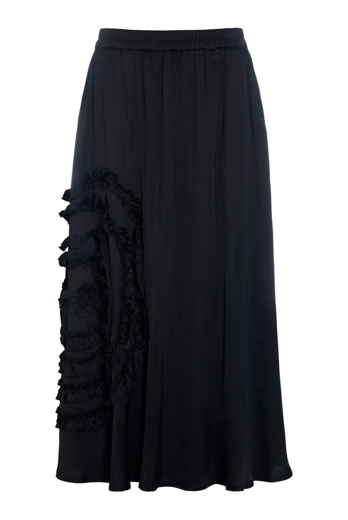 Kuhaku nederdel med detalje Black - 267-2446-5954