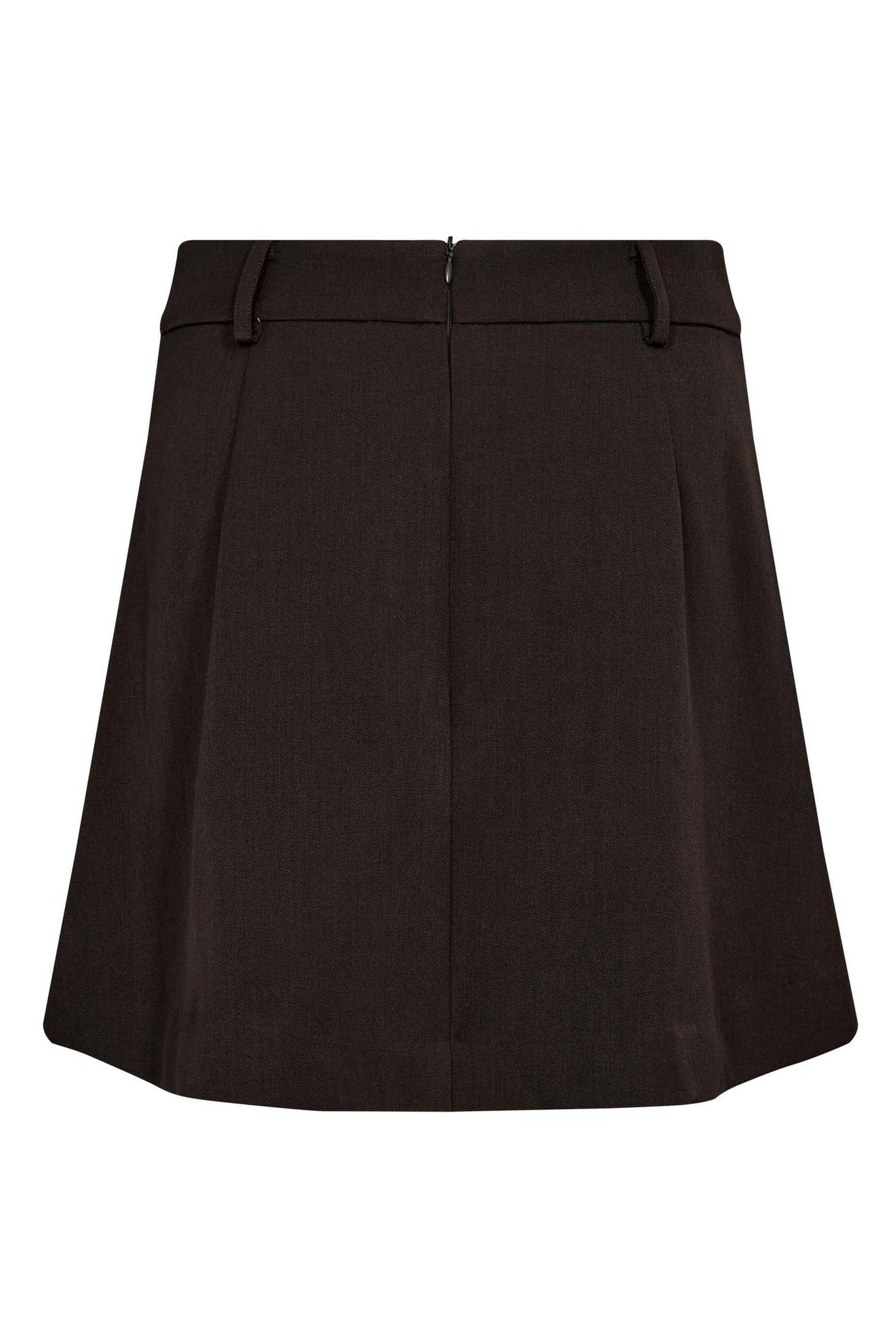 LunaCC Pocket Pleat Mini Skirt 145-Dark Brown
