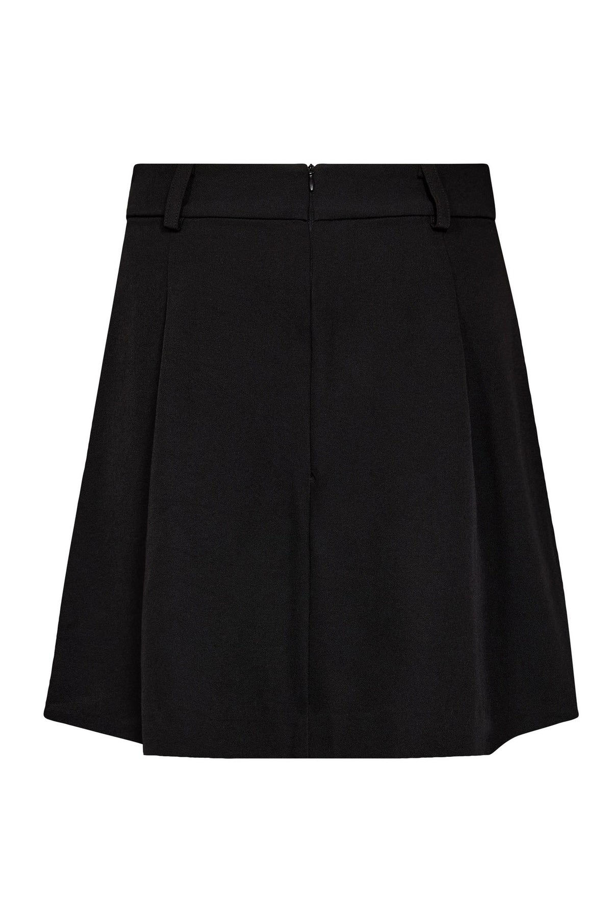 LunaCC Pocket Pleat Mini Skirt 96-Black - 34223