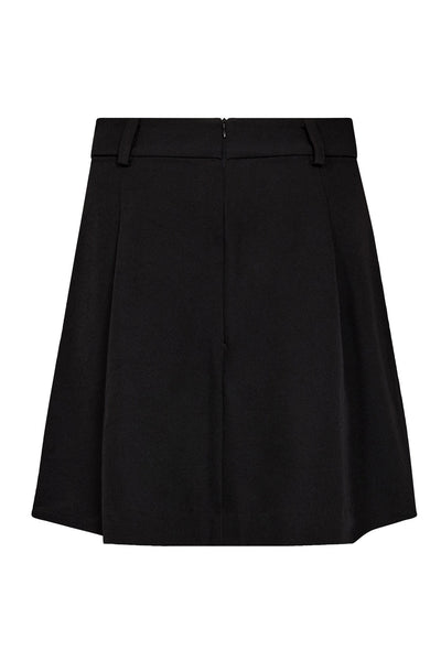 LunaCC Pocket Pleat Mini Skirt 96-Black - 34223 Thumbnail